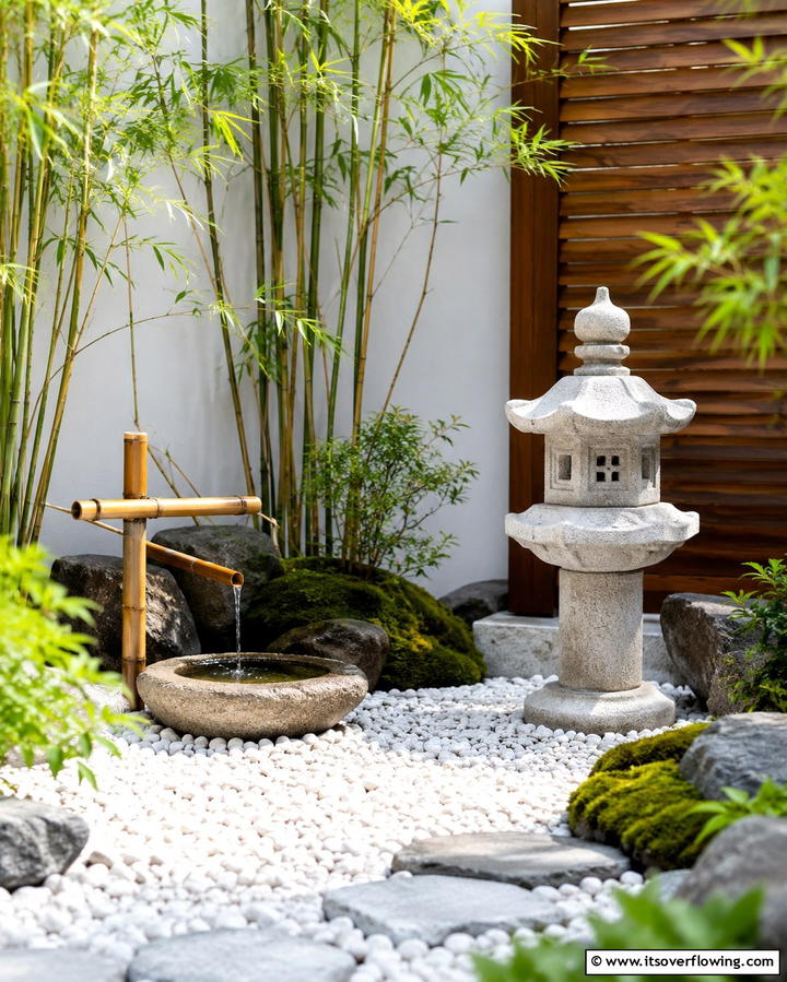 White Rock Zen Corner - 25 White Rock Landscaping Ideas for a Clean Look