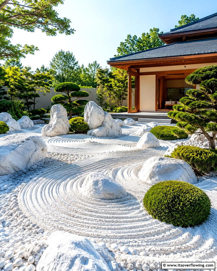 White Rock Zen Garden - 25 White Rock Landscaping Ideas for a Clean Look