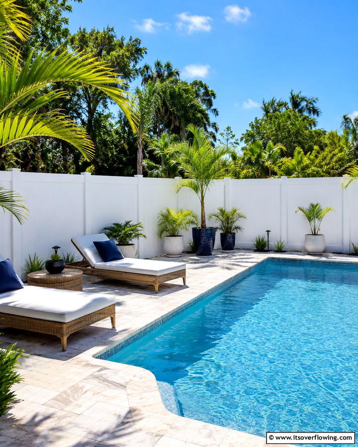 White Vinyl Privacy Fence - 20 White Privacy Fence Ideas for a Classic Look