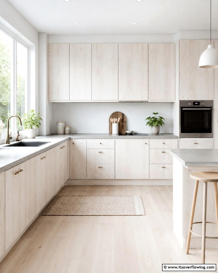 Whitewashed Cabinets for a Light Airy Feel - 25 Painting Kitchen Cabinet Ideas for a Fresh Look