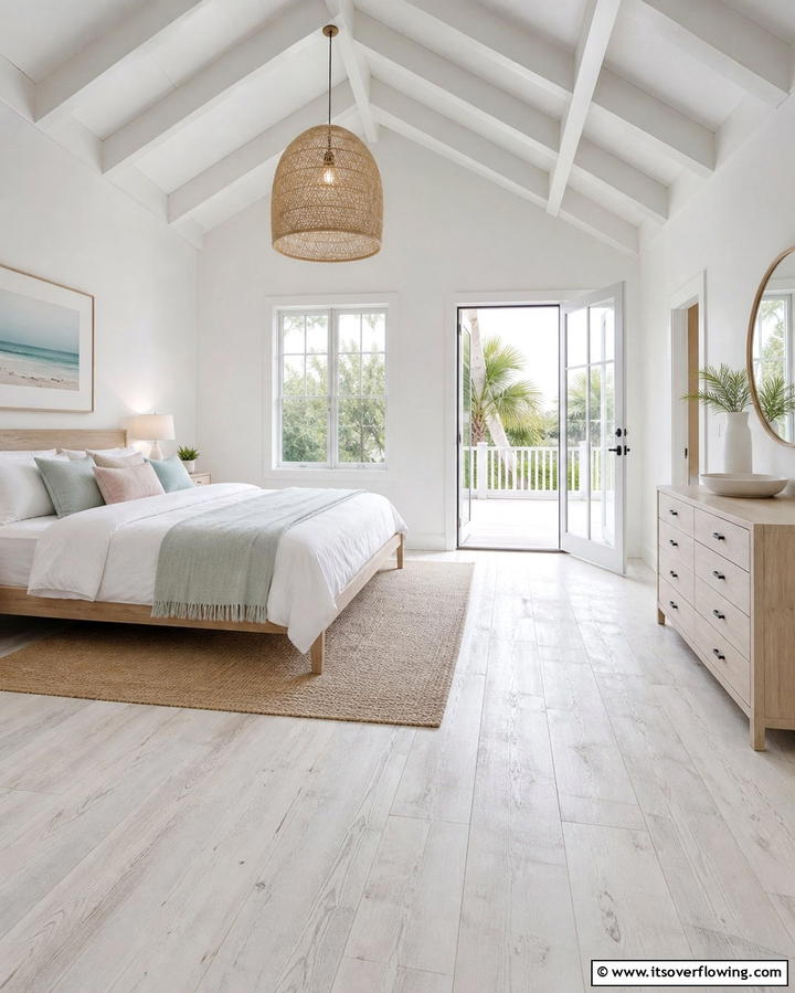 Whitewashed Coastal Style - 25 Wood Floor Colors to Transform Your Home