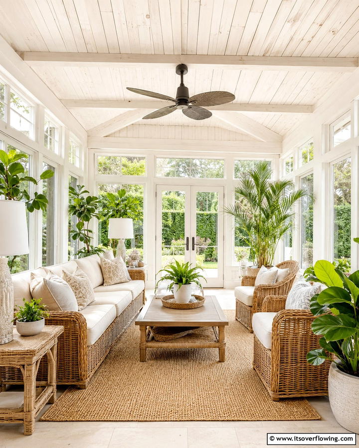 Whitewashed Wood Ceiling - 25 Wood Ceiling Ideas to Elevate Your Interior