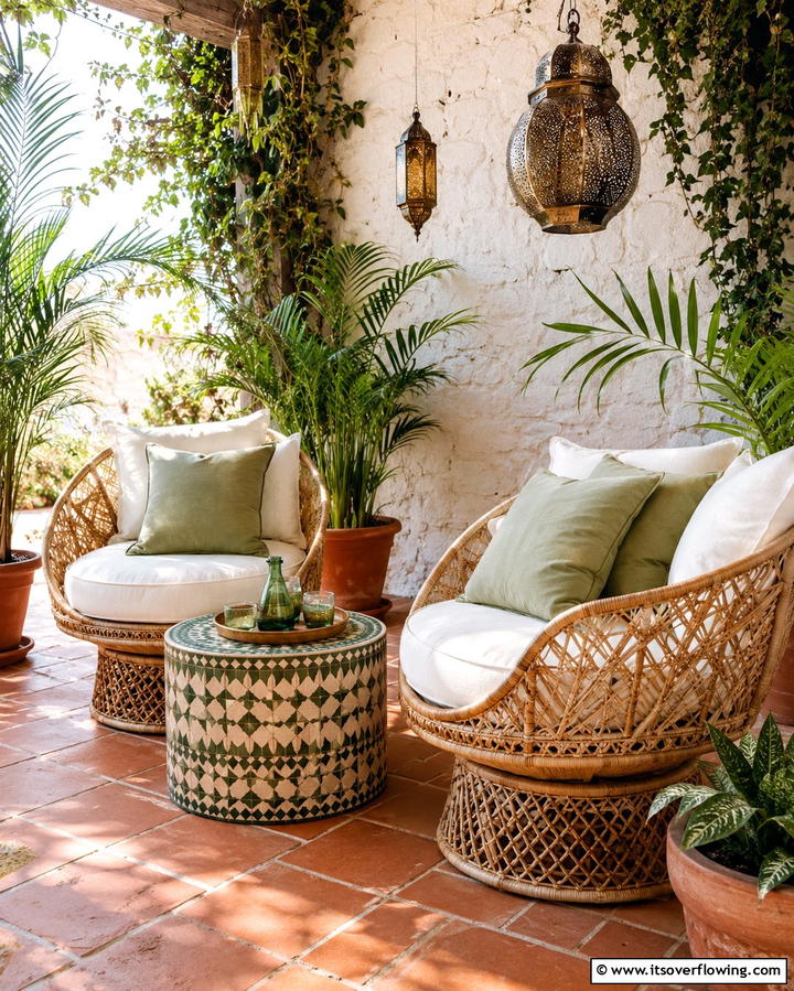 Wicker Accent Chairs - 30 Patio Furniture Ideas to Elevate Your Outdoor Space