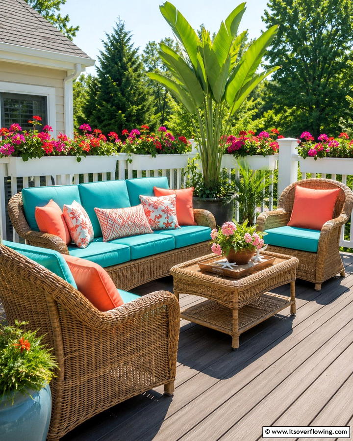 Wicker Furniture Sets - 25 Deck Furniture Ideas for Comfortable Outdoor Living