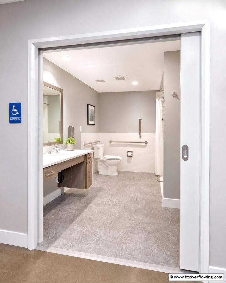 Widened Doorways for Accessibility - 20 Handicap Bathroom Ideas for Accessibility