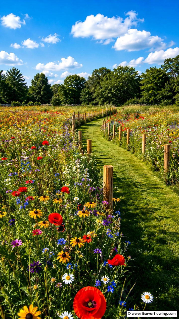 Wildflower Meadow Garden - 30 Garden Ideas- Inspiring Designs for Every Season