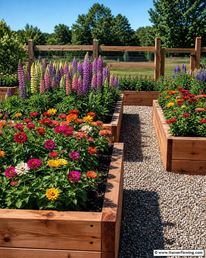 Wildflowers in Raised Beds - 25 Wildflower Garden Ideas for a Natural Look