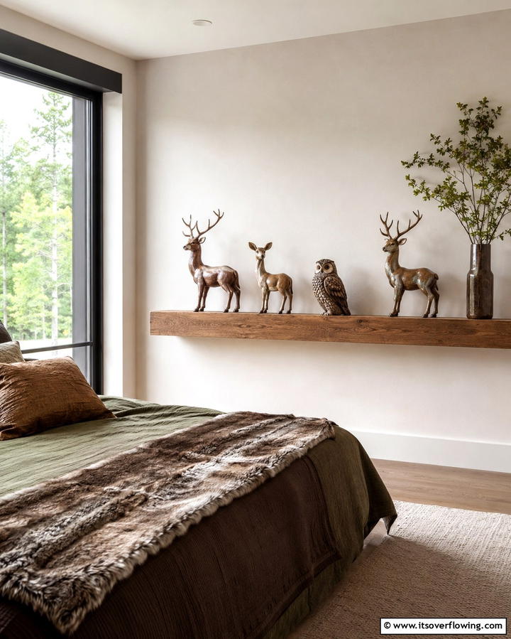Wildlife Figurines or Sculptures - 30 Forest-Themed Bedroom Ideas for Nature-Inspired Retreats