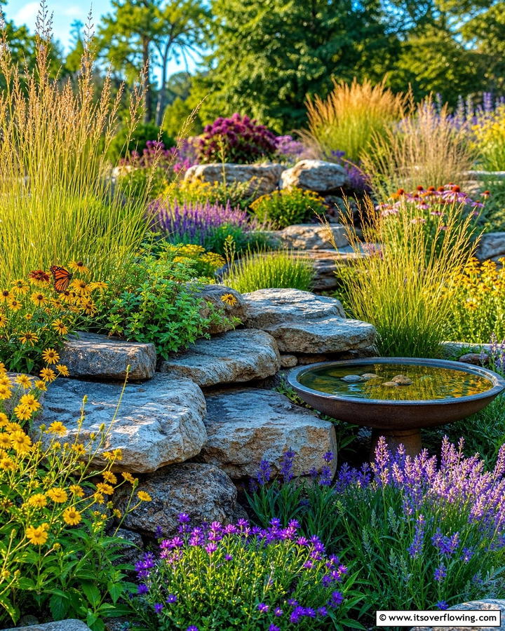 Wildlife Friendly Rock Garden - 21 Rock Garden Designs for Low-Maintenance Landscape Beauty