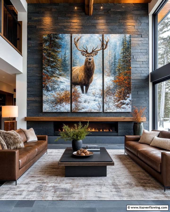 Wildlife Inspired Artwork - 25 Hunting Room Ideas for the Ultimate Sportsman’s Retreat