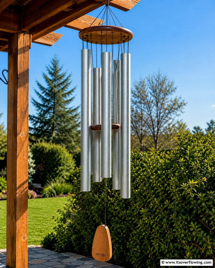 Wind Chimes for Gentle Sounds - 25 Memorial Garden Ideas to Honor Loved Ones