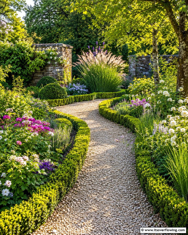 Winding Gravel Pathways - 25 English Garden Ideas for a Charming Outdoor Space
