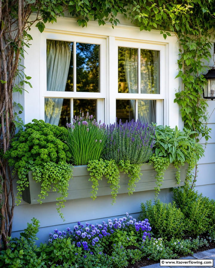 Window Box Herb Haven - 21 Herb Garden Ideas to Cultivate Fresh Flavors at Home