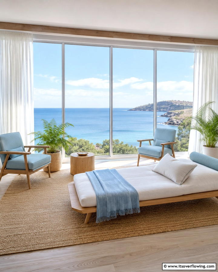 Window Focused Layout - 25 Living Room Layout Ideas for Maximum Comfort