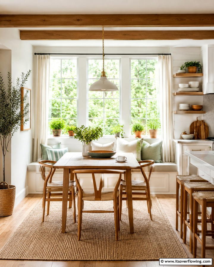Window Seat Dining - 25 Eat in Kitchen Ideas for a Cozy and Functional Dining Space