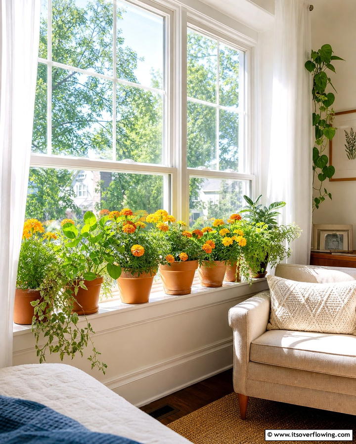 Window Sill Gardens for Natural Light - 25 Creative Indoor Garden Ideas to Brighten Your Home