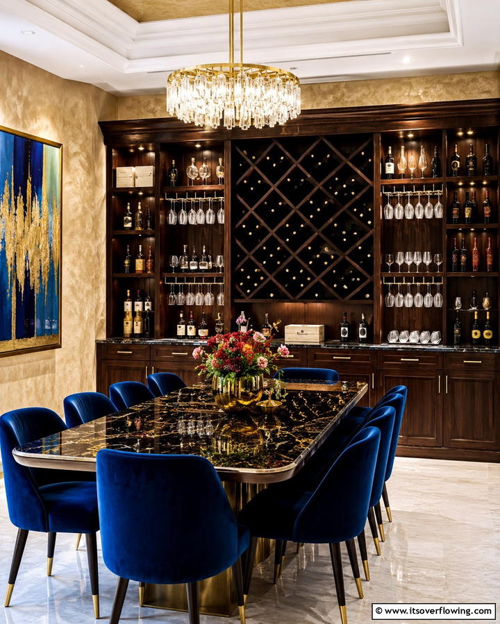 Wine Racks with Storage - 30 Dining Room Storage Ideas for Clutter-Free Entertaining