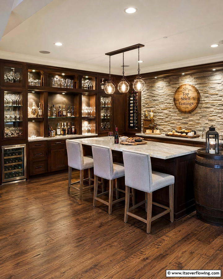 Wine Tasting Nook - 20 Luxury Man Cave Ideas for Ultimate Comfort