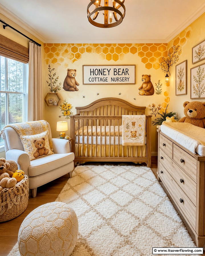 Winnie the Pooh Cozy Nursery - 30 Disney Nursery Ideas for Magical Baby Rooms