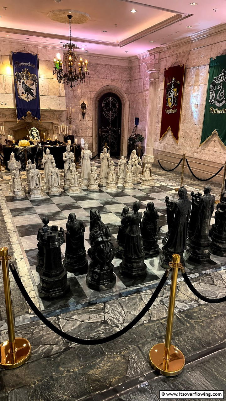 Wizard Chess Display for Entertainment - 30 Harry Potter Wedding Ideas- Enchanting Themed Celebrations