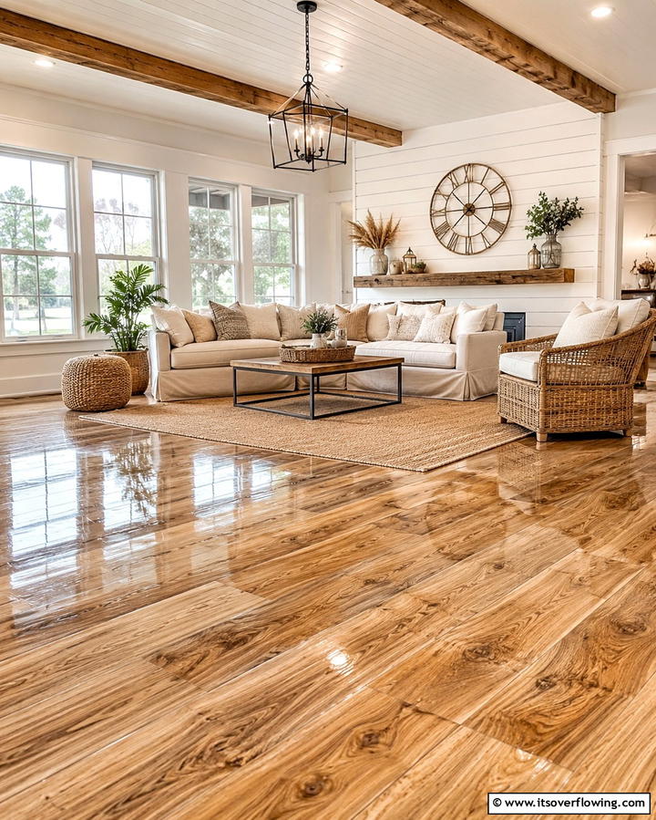 Wood Look Epoxy Floors - 25 Epoxy Floor Designs for Modern and Durable Homes