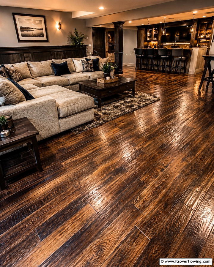 Wood Look Stained Concrete - 25 Stained Concrete Floors for a Unique Look