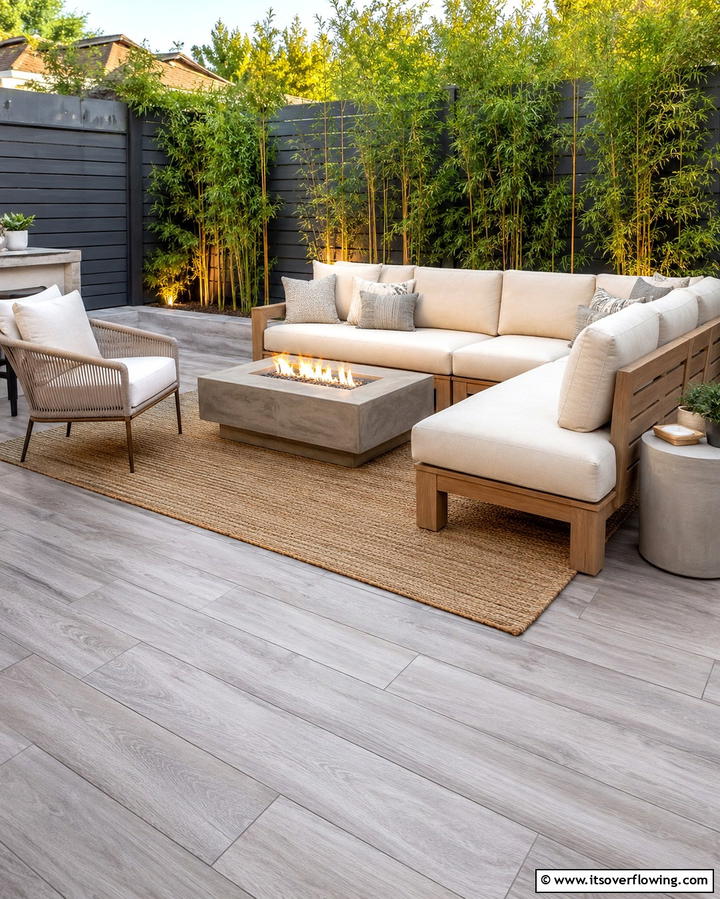 Wood Look Tiles for a Cozy Ambiance - 25 Patio Tile Ideas to Upgrade Your Outdoor Flooring