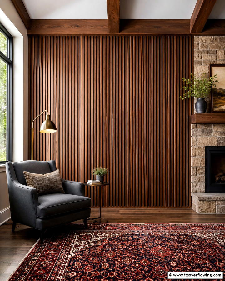 Wood Paneling - 25 Large Wall Decor Ideas to Make a Bold Statement