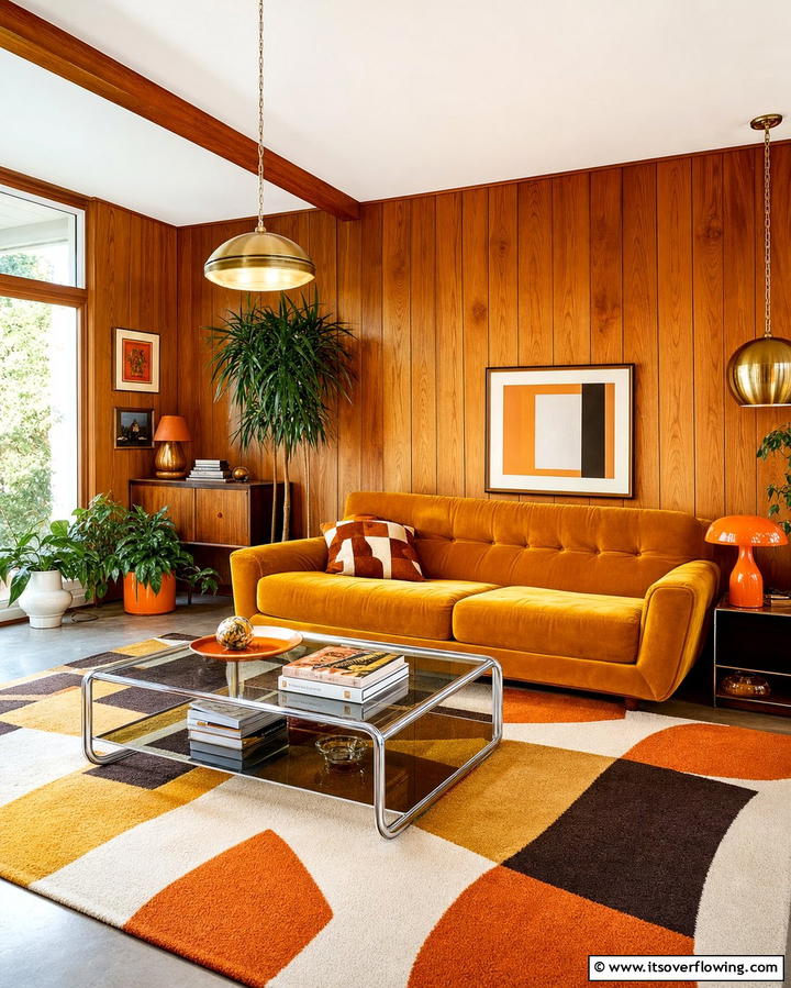 Wood Paneling - 25 Retro 70s Living Room Ideas for a Funky Vibe