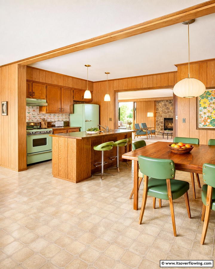 Wood PanelingOne - 25 1980s Kitchen Ideas for a Retro Revival