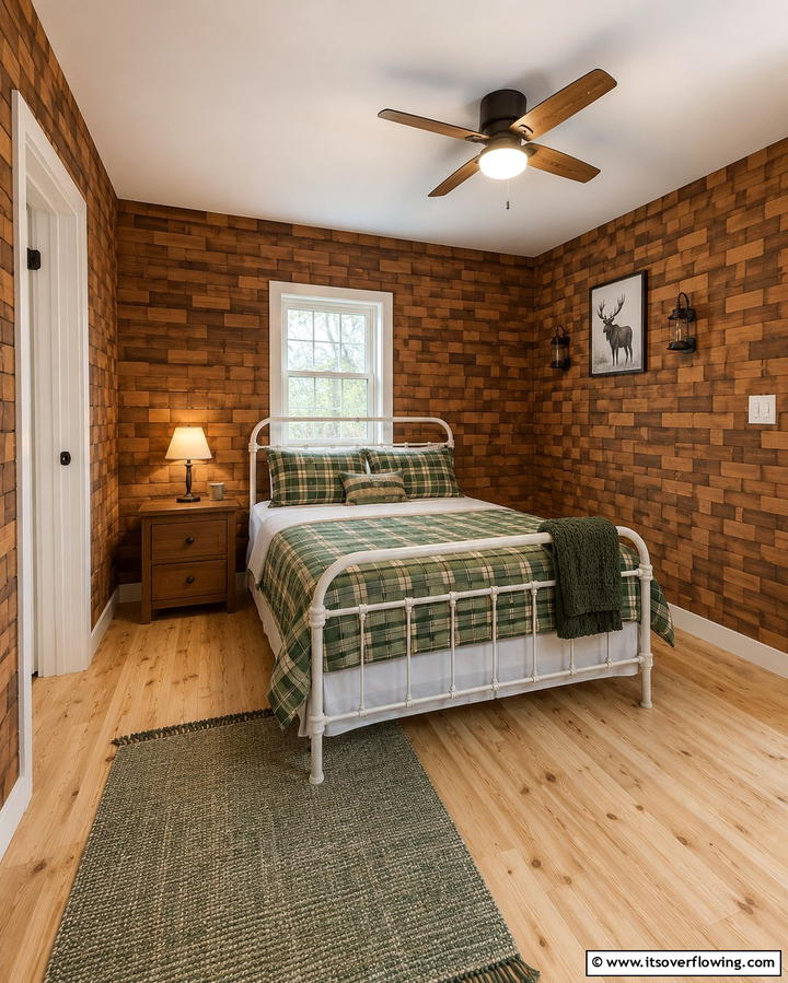 Wood Plank Wallpaper - 30 Minecraft Bedroom Ideas for Block-Inspired Fun