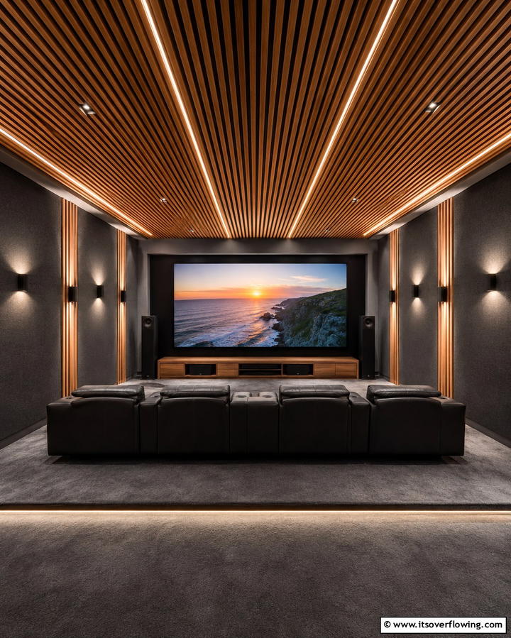 Wood Slat Ceiling - 25 Wood Ceiling Ideas to Elevate Your Interior