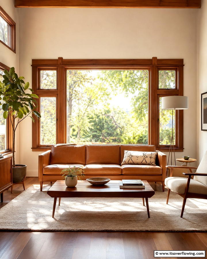 Wood Stained Trim for Warmth - 30 Modern Window Trim Ideas for Stylish Home Maintenance