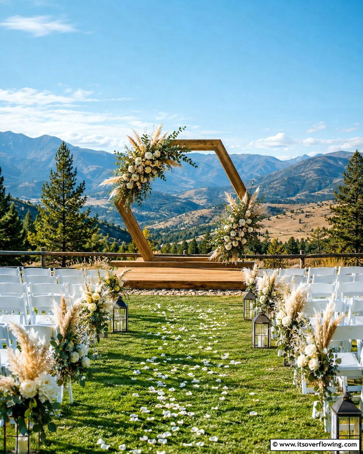 Wooden Arch Ceremony Backdrop - 25 Western Wedding Ideas for a Rustic Celebration