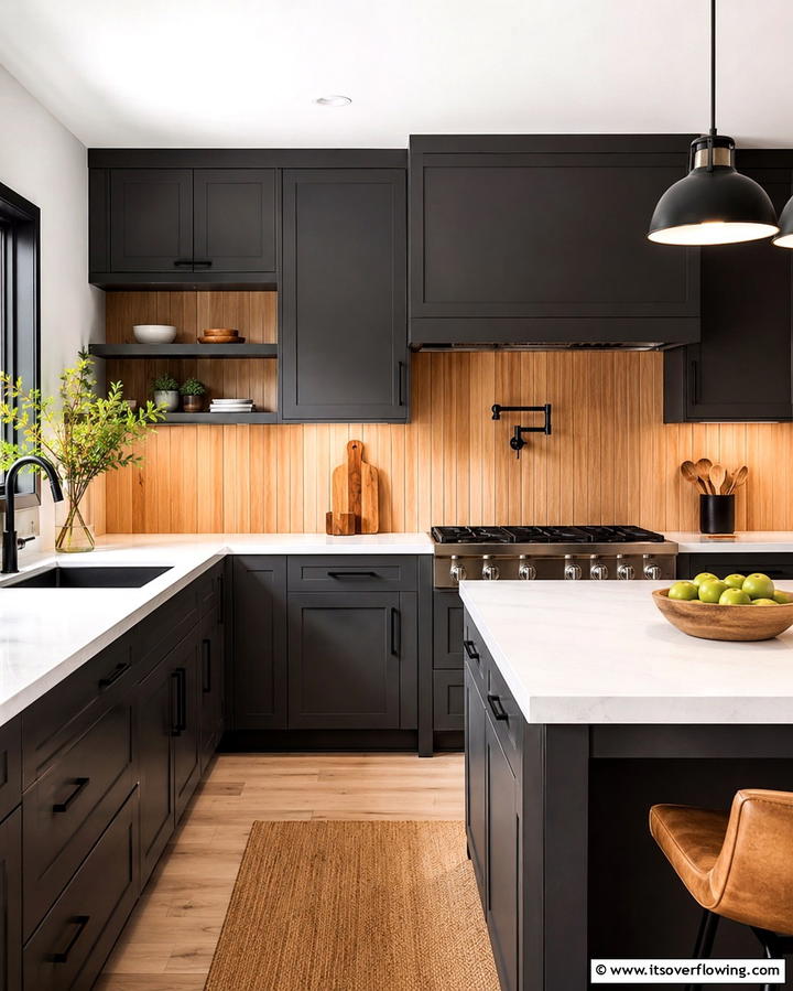 Wooden Backsplash - 25 Modern Kitchen Backsplash Ideas for a Fresh Update