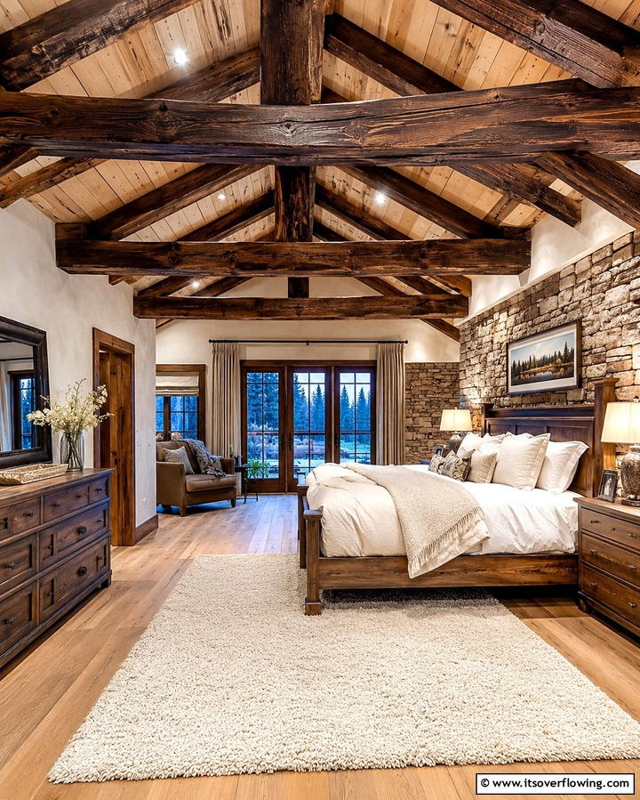 Wooden Beamed Ceilings - 25 Viking Bedroom Ideas for a Bold and Rustic Look