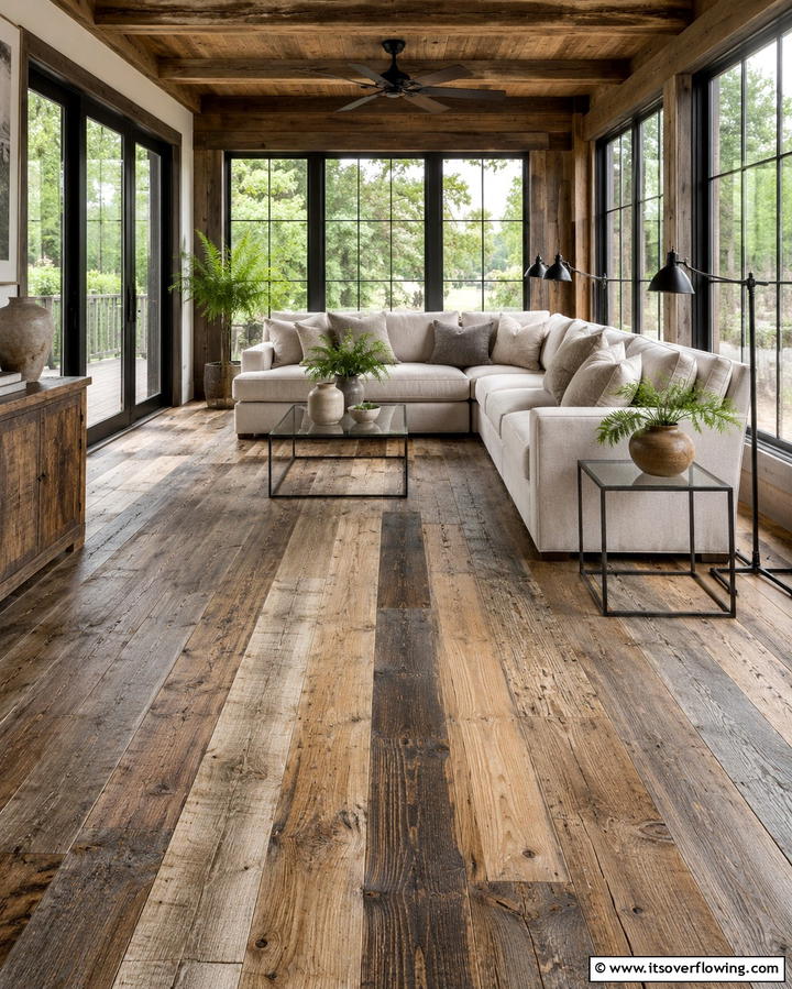 Wooden Beams for a Cozy Ambiance - 25 Rustic Sunroom Ideas to Enjoy Nature Indoors