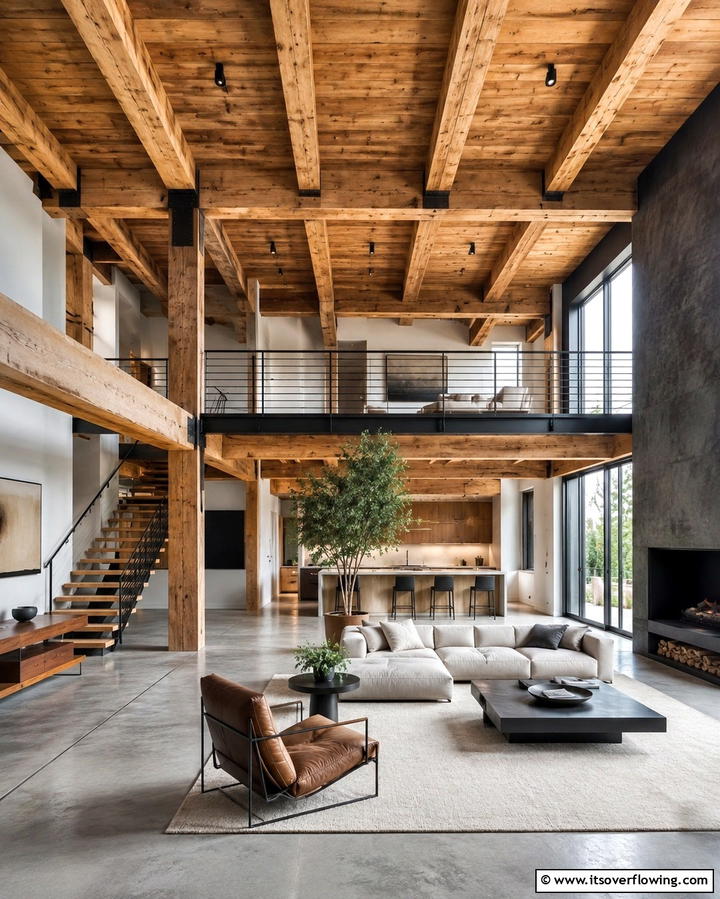 Wooden Ceiling Beams - 25 Wooden Interior Design Ideas for a Warm Home