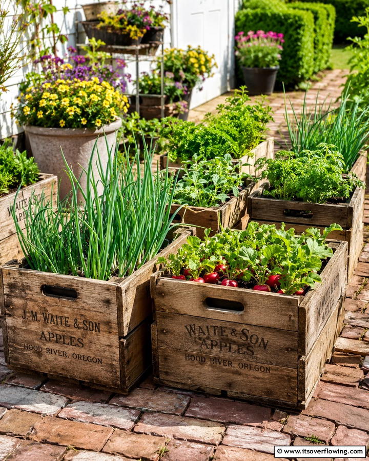 Wooden Crate Raised Garden Beds - 25 Raised Garden Bed Ideas for a Thriving Vegetable Garden