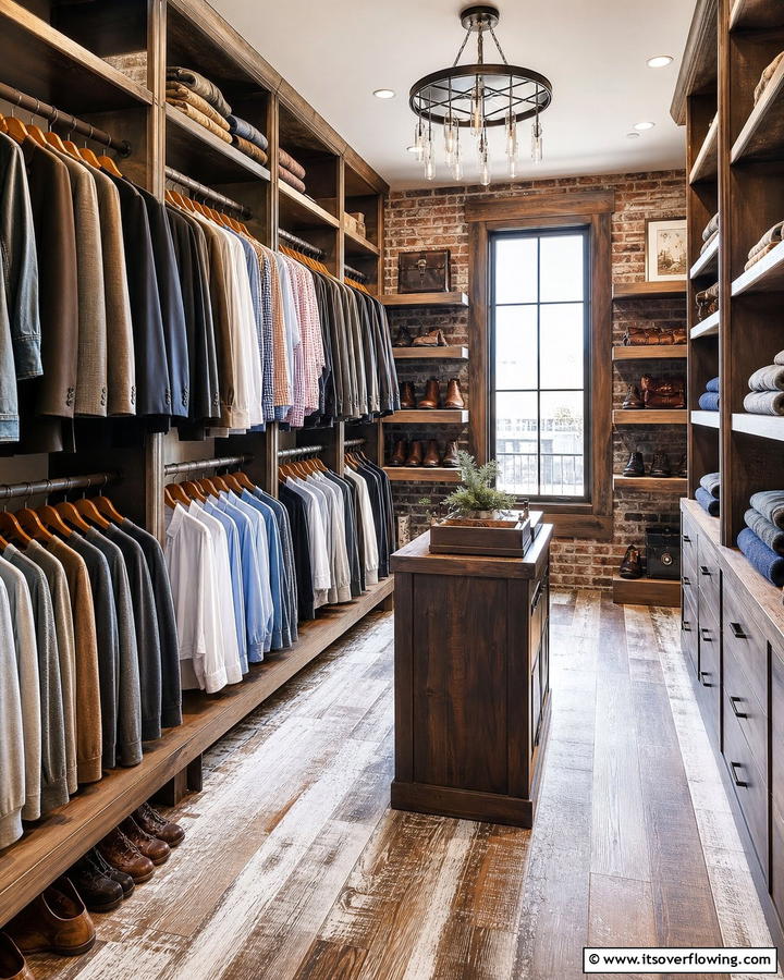 Wooden Hangers - 20 Rustic Closet Ideas for a Charming Storage Solution