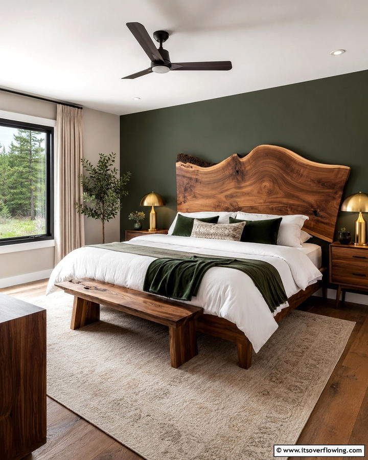 Wooden Headboards - 25 Wooden Interior Design Ideas for a Warm Home