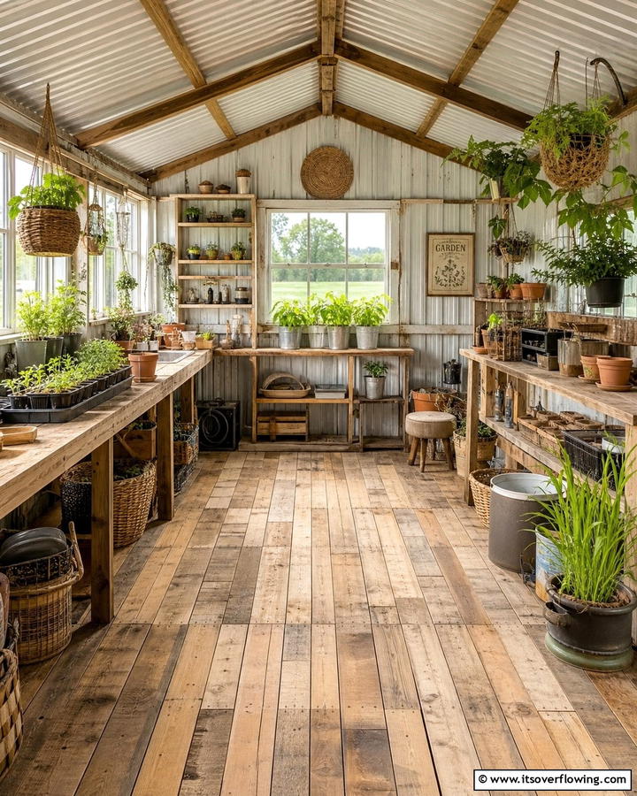 Wooden Pallet Flooring - 20 Shed Floor Ideas for a Durable and Functional Space