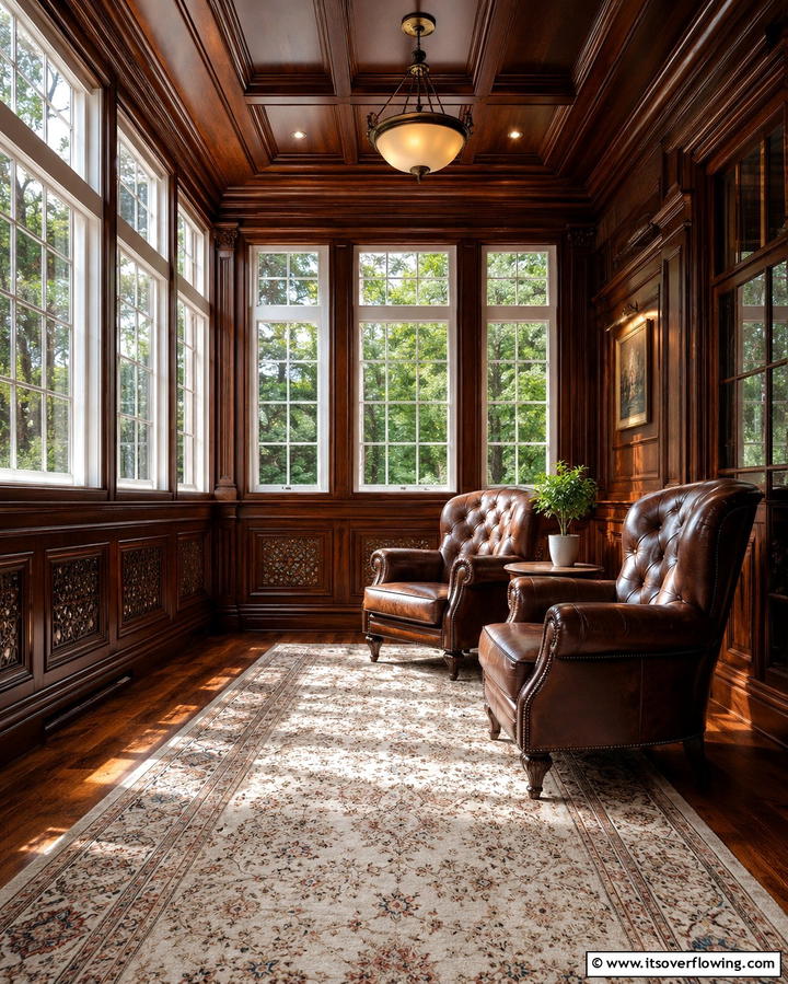 Wooden Paneling - 25 Victorian Sunroom Ideas for a Bright Retreat