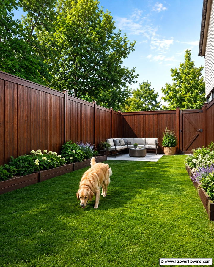 Wooden Privacy Dog Fence - 25 Dog Fence Ideas for a Safe and Stylish Yard