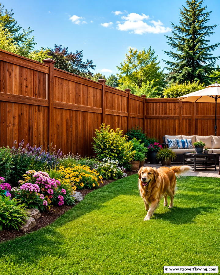 Wooden Privacy Fence - 25 Dog Fence Ideas for a Safe and Stylish Yard