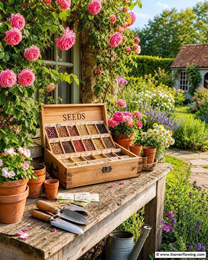 Wooden Seed Boxes - 20 Seed Storage Ideas for Organized Gardening