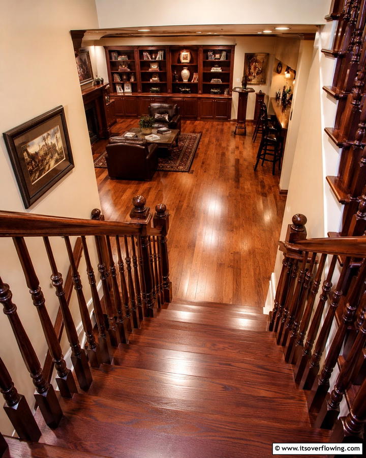 Wooden Staircase for Timeless Elegance - 25 Basement Stair Ideas to Transform Your Space