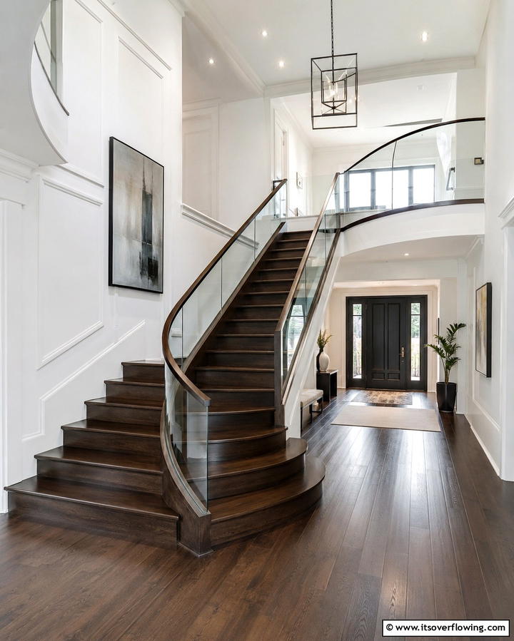 Wooden StaircasesExact - 25 Wooden Interior Design Ideas for a Warm Home
