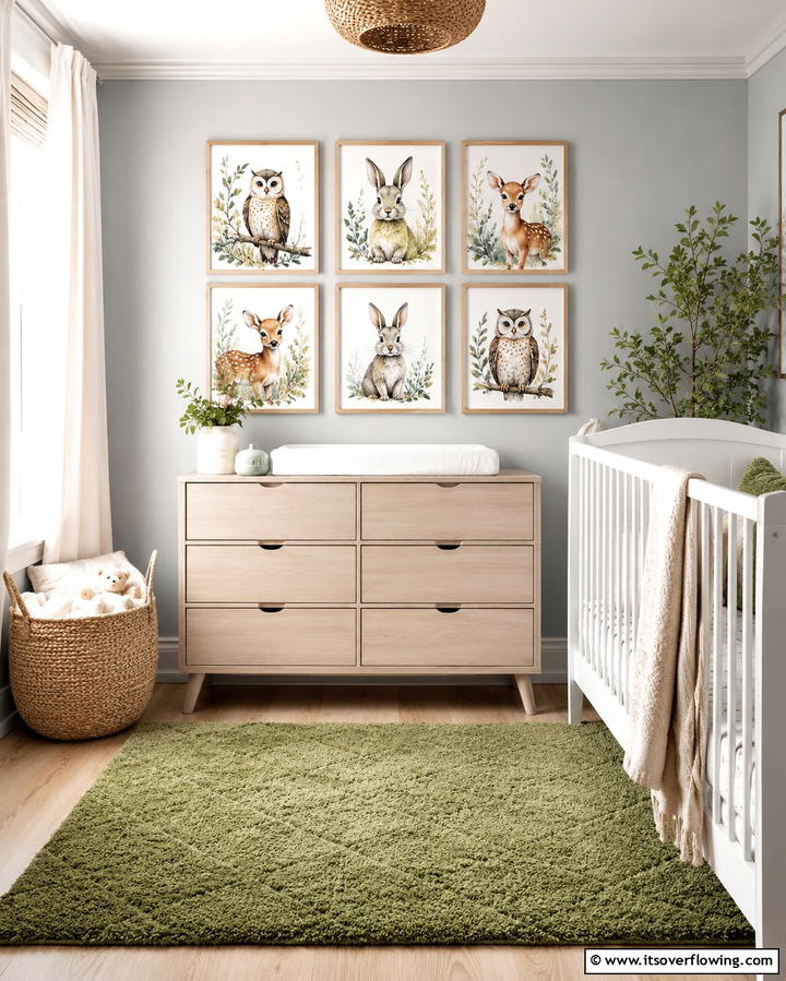 Woodland Animal Wall Art - 25 Woodland Nursery Ideas for a Nature-Inspired Room