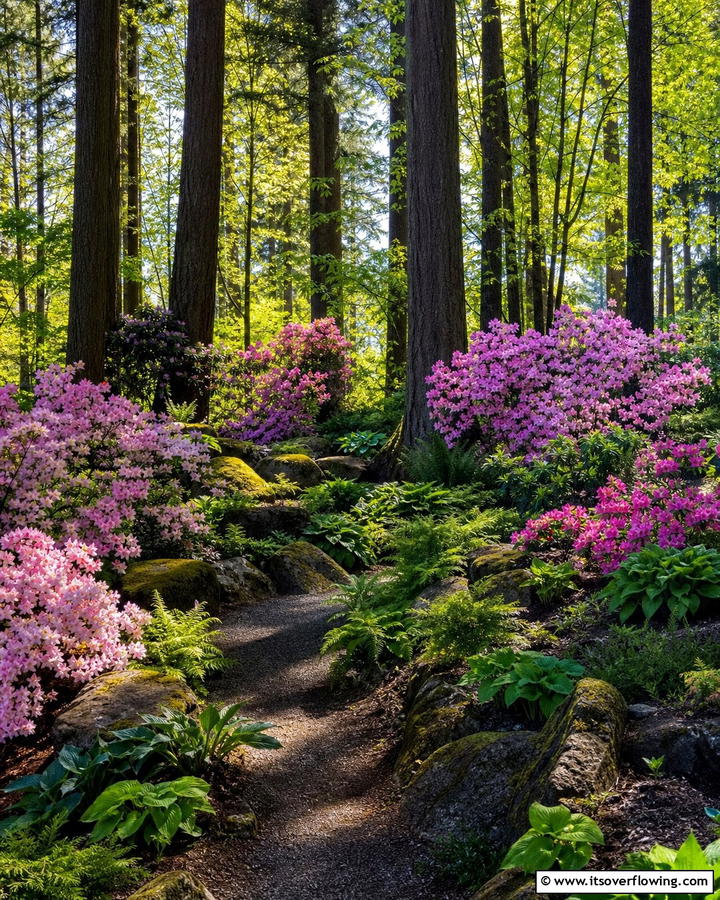 Woodland Azalea Garden - 20 Azalea Garden Ideas for a Colorful Landscape